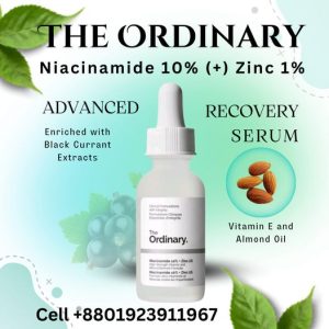 The Ordinary Niacinamide 10% + Zinc 1% Serum Box and Bottle – Original Packaging