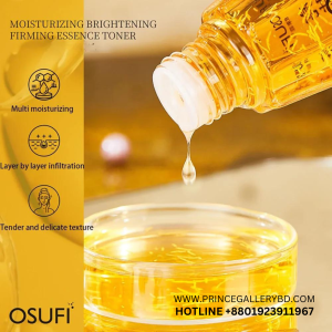 Discover radiant, firm, and hydrated skin with OSUFI Moisturizing Brightening Firming Essence Toner 300ml. Enriched with natural ingredients, this toner revitalizes, brightens, and firms your complexion for a refreshed look. Ideal for daily use.