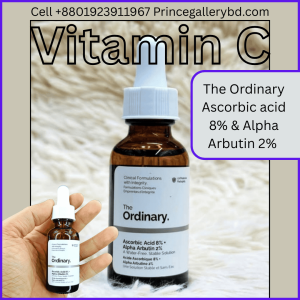 The Ordinary Vitamin C Serum - Ascorbic Acid 8% + Alpha Arbutin 2% Bottle in Bangladesh