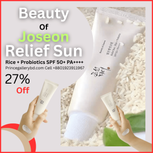 Beauty of Joseon Relief Sun SPF 50+ with Rice & Probiotics – Korean Sunscreen in Bangladesh