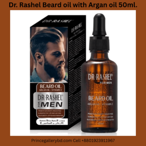 Dr Rashel Beard Oil with Argan Oil and Vitamin E 50ml – Original Beard Growth Oil in Bangladesh