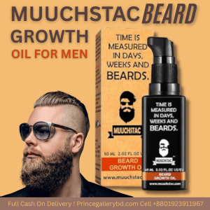 Muuchstac Beard Growth Oil for Men 60ml in Bangladesh - Beard Oil for Fast Growth