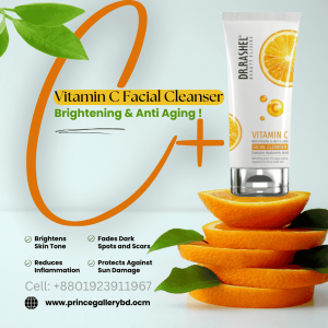 Dr Rashel Vitamin C Facial Cleanser 80ml for bright and glowing skin in Bangladesh