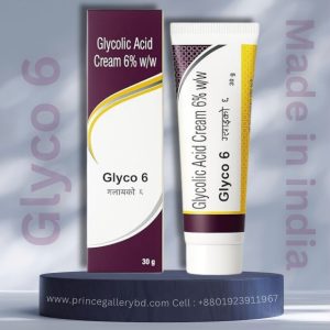 Glycolic Acid Cream 6% w/w Glyco-6 Micro Labs Limited Original Skin Brightening Exfoliating Cream