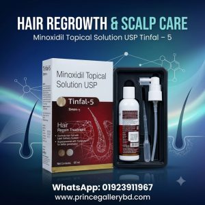 Minoxidil Topical Solution USP Tinfal-5 60ml for Hair Thinning and Hair Regrowth